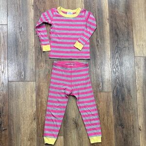 Hanna Andersson Girls Striped Pajama Set
